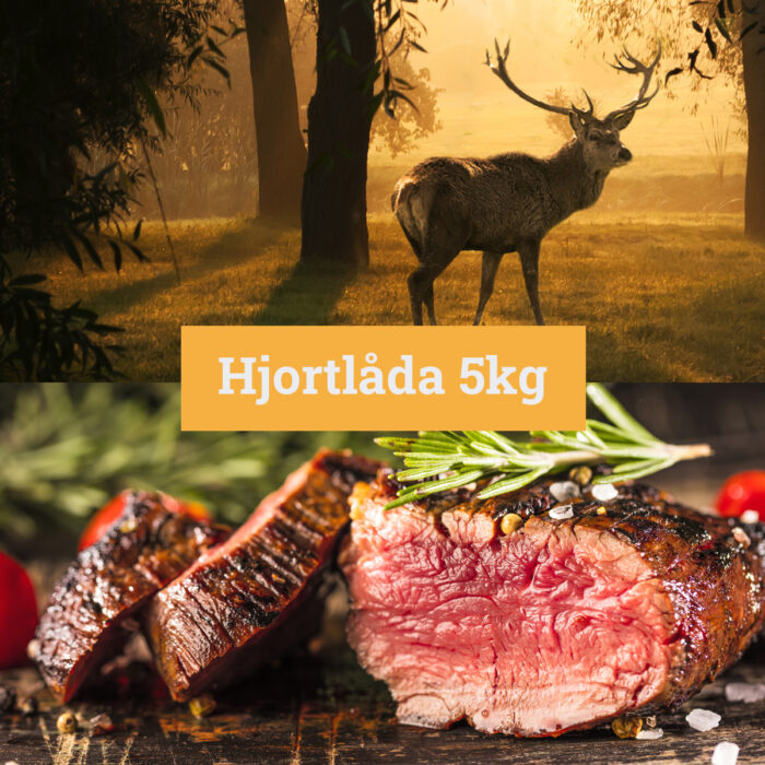 Hjortlåda 5kg - 15% rabatt - Kort datum