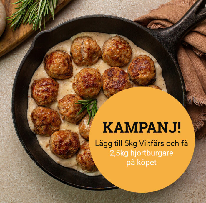 Vildsvinsköttbullar 2,5kg