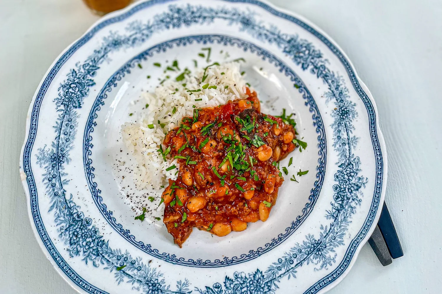 Chili con carne på vildsvinsfärs