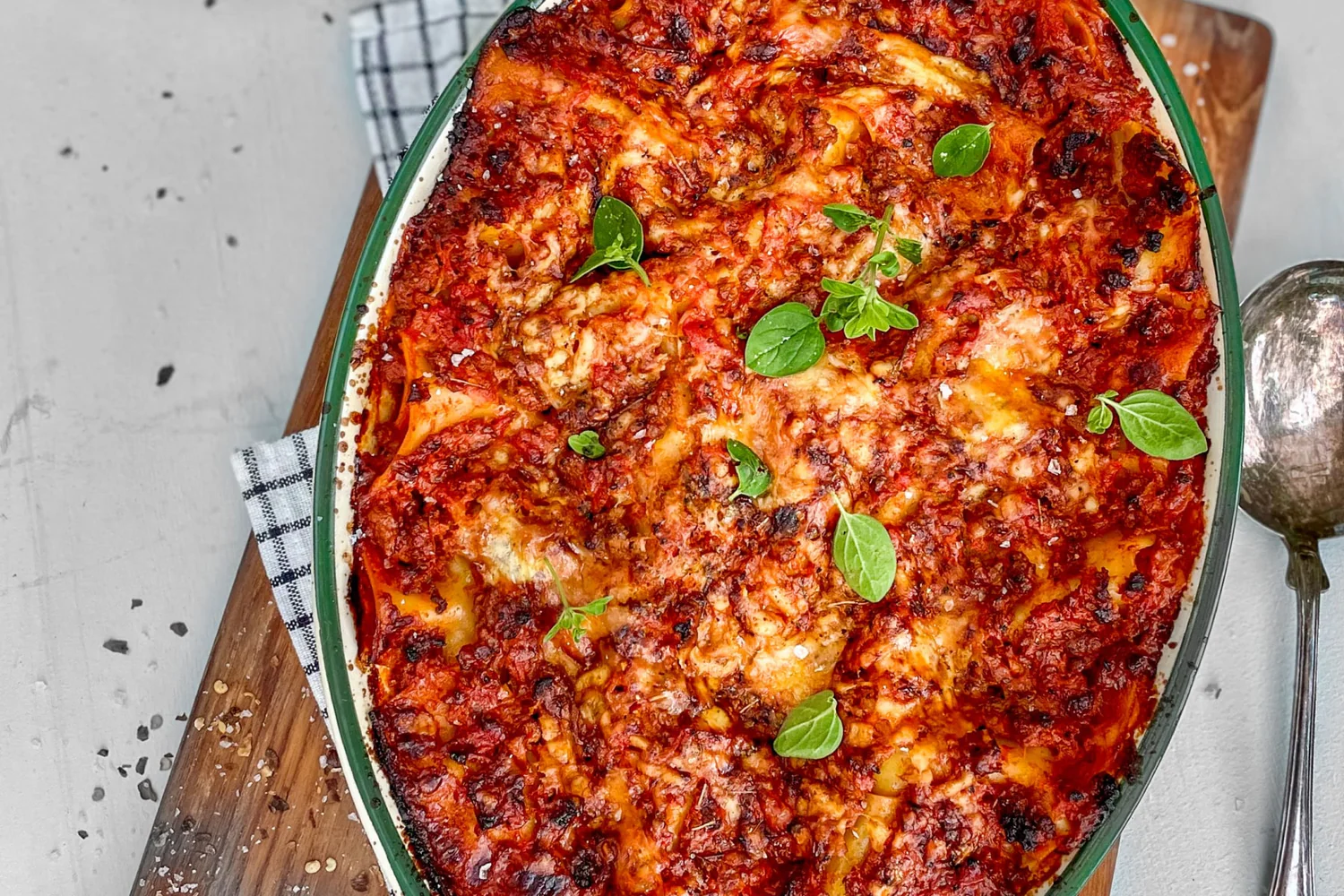 Italiensk lasagne på viltfärs