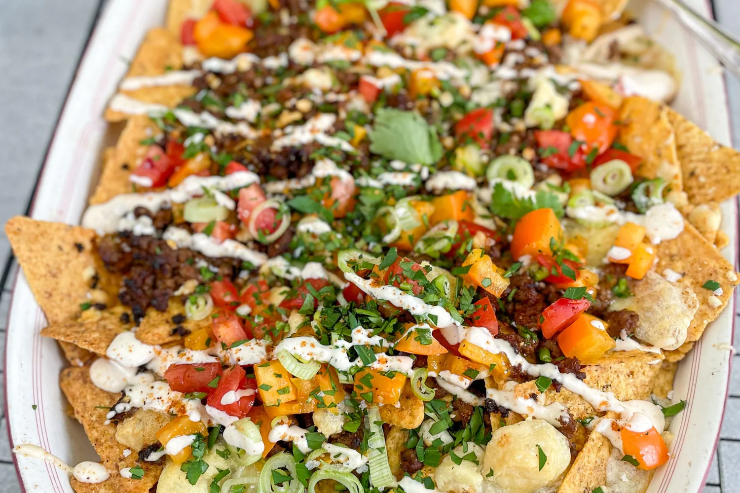 Nachotallrik vildsvinsfärs