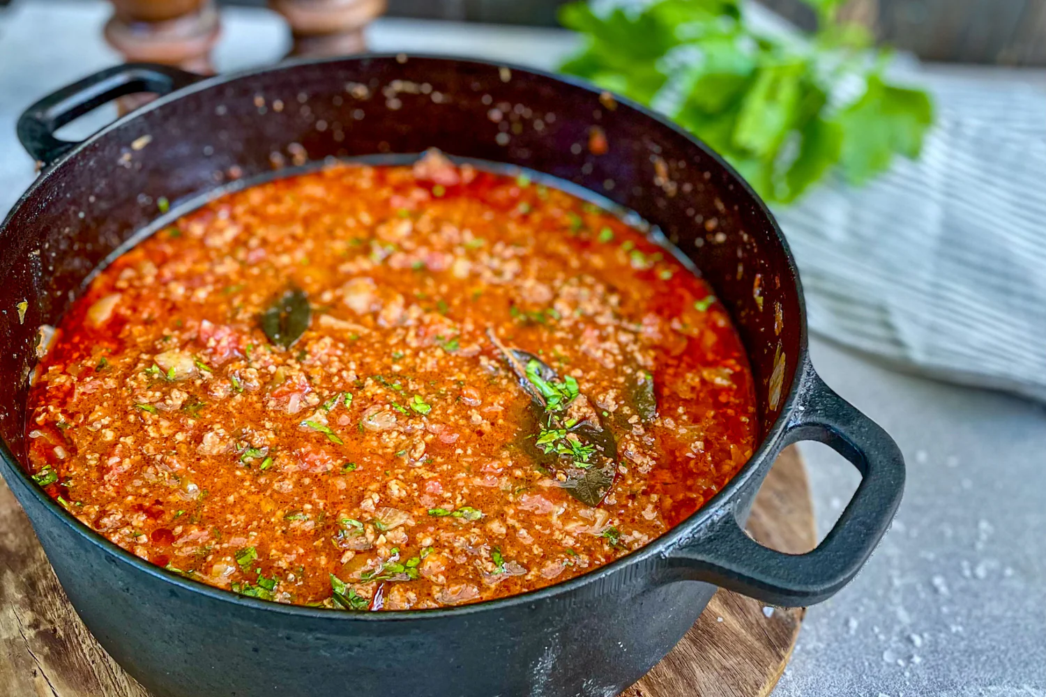 Köttfärssås på Vildsvinsfärs